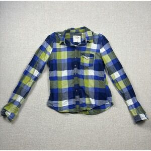 Vintage Abercrombie and Fitch Womens Flannel Long Sleeve Size Small